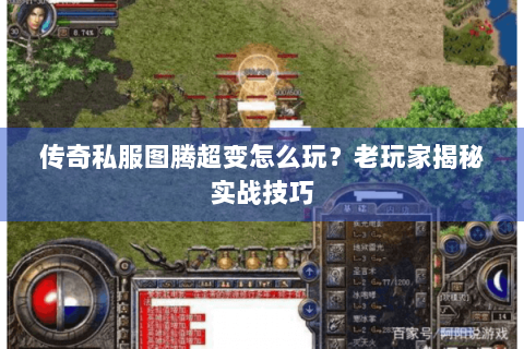 传奇私服图腾超变怎么玩？老玩家揭秘实战技巧