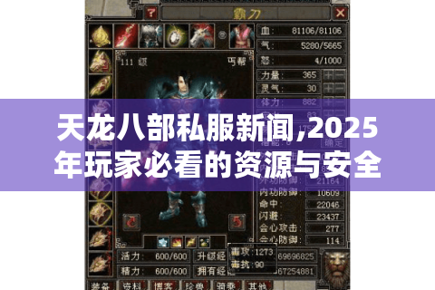 天龙八部私服新闻,2025年玩家必看的资源与安全指南