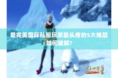 爱完美国际私服玩家最头疼的5大难题如何破解?