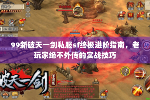 99新破天一剑私服sf终极进阶指南，老玩家绝不外传的实战技巧