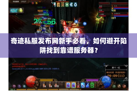 奇迹私服发布网新手必看，如何避开陷阱找到靠谱服务器？