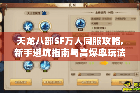 天龙八部SF万人同服攻略,新手避坑指南与高爆率玩法揭秘