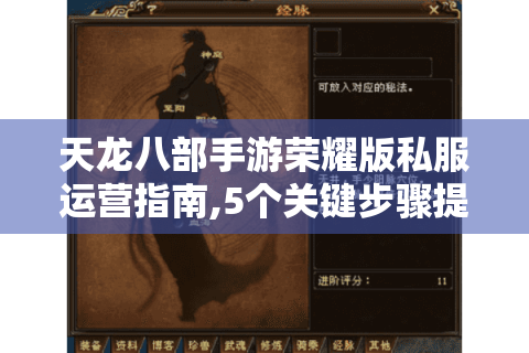 天龙八部手游荣耀版私服运营指南,5个关键步骤提升玩家留存率