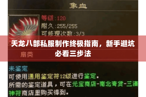 天龙八部私服制作终极指南，新手避坑必看三步法