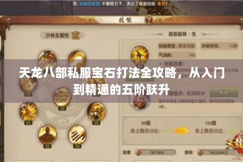 天龙八部私服宝石打法全攻略，从入门到精通的五阶跃升