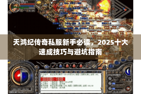 天鸿纪传奇私服新手必读，2025十大速成技巧与避坑指南
