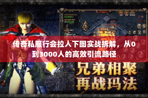 传奇私服行会拉人下图实战拆解，从0到3000人的高效引流路径