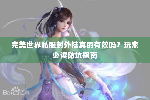 完美世界私服封外挂真的有效吗？玩家必读防坑指南
