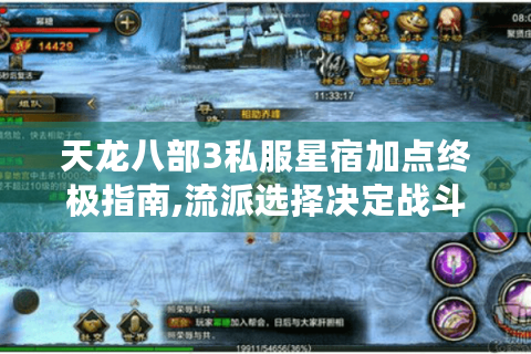 天龙八部3私服星宿加点终极指南,流派选择决定战斗力?