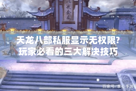 天龙八部私服显示无权限?玩家必看的三大解决技巧