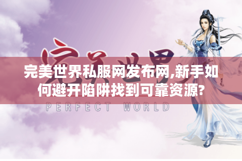 完美世界私服网发布网,新手如何避开陷阱找到可靠资源?