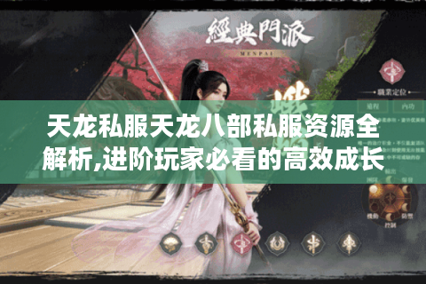 天龙私服天龙八部私服资源全解析,进阶玩家必看的高效成长攻略