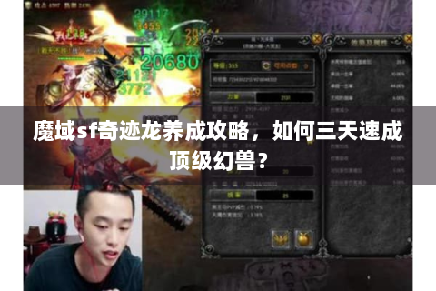 魔域sf奇迹龙养成攻略，如何三天速成顶级幻兽？