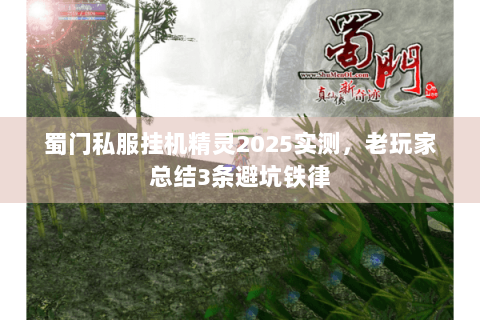 蜀门私服挂机精灵2025实测，老玩家总结3条避坑铁律