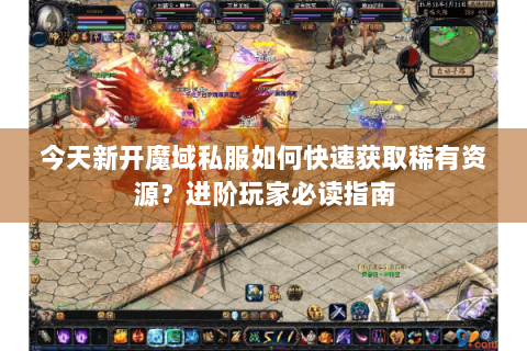 今天新开魔域私服如何快速获取稀有资源？进阶玩家必读指南