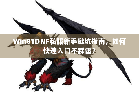 Win81DNF私服新手避坑指南，如何快速入门不踩雷？