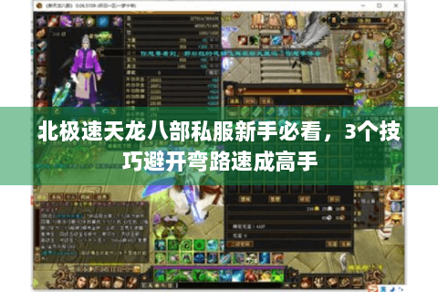 北极速天龙八部私服新手必看，3个技巧避开弯路速成高手