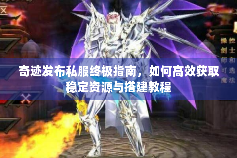 奇迹发布私服终极指南，如何高效获取稳定资源与搭建教程