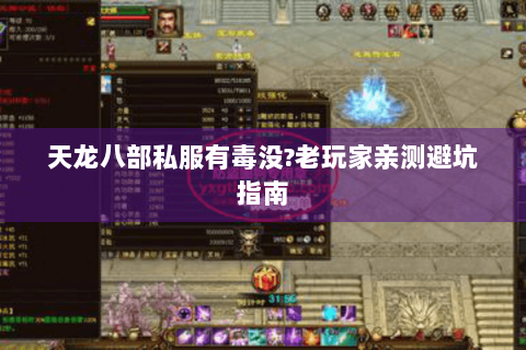 天龙八部私服有毒没?老玩家亲测避坑指南