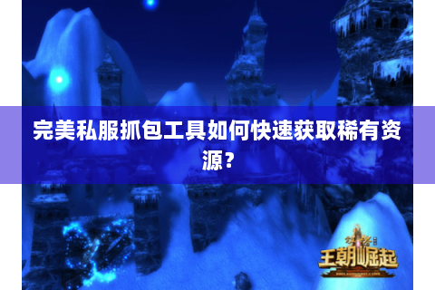 完美私服抓包工具如何快速获取稀有资源？