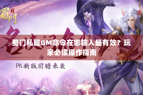 蜀门私服GM命令在哪输入最有效？玩家必读操作指南