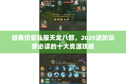 经典仿官私服天龙八部，2025进阶玩家必读的十大资源攻略