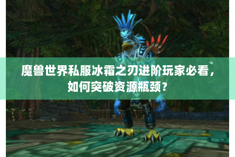 魔兽世界私服冰霜之刃进阶玩家必看，如何突破资源瓶颈？