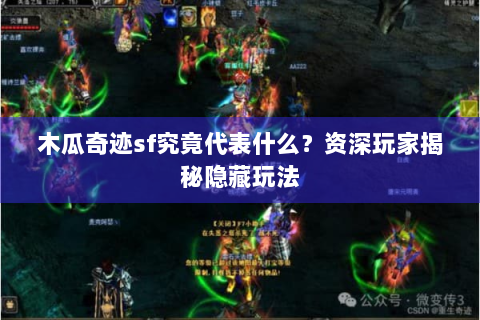 木瓜奇迹sf究竟代表什么？资深玩家揭秘隐藏玩法