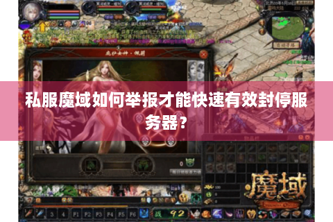私服魔域如何举报才能快速有效封停服务器？