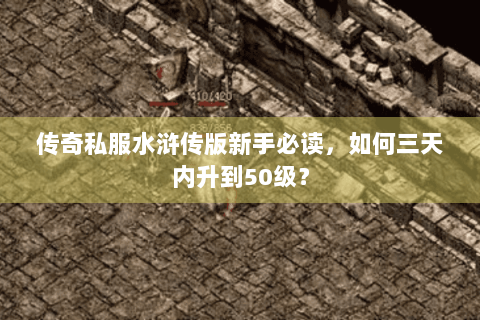 传奇私服水浒传版新手必读，如何三天内升到50级？