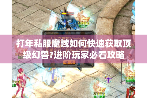 打年私服魔域如何快速获取顶级幻兽?进阶玩家必看攻略