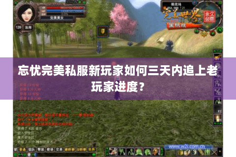 忘忧完美私服新玩家如何三天内追上老玩家进度？