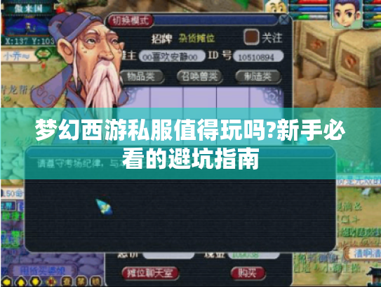 梦幻西游私服值得玩吗?新手必看的避坑指南