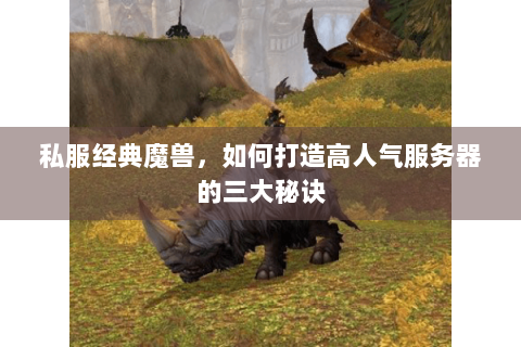 私服经典魔兽，如何打造高人气服务器的三大秘诀