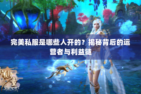 完美私服是哪些人开的？揭秘背后的运营者与利益链