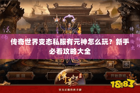 传奇世界变态私服有元神怎么玩？新手必看攻略大全