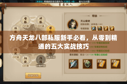方舟天龙八部私服新手必看，从零到精通的五大实战技巧