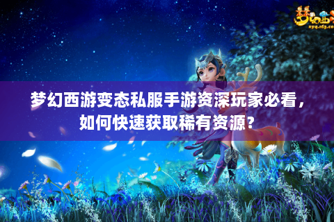 梦幻西游变态私服手游资深玩家必看，如何快速获取稀有资源？