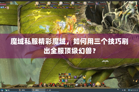 魔域私服精彩魔域，如何用三个技巧刷出全服顶级幻兽？