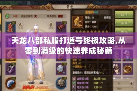 天龙八部私服打造号终极攻略,从零到满级的快速养成秘籍