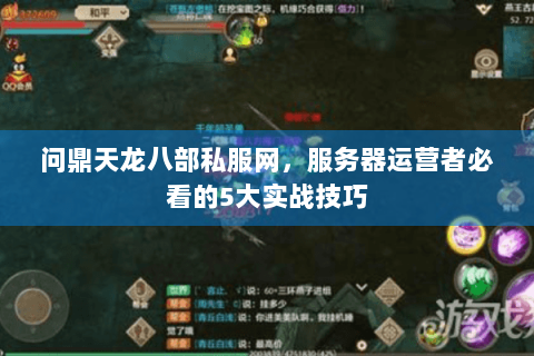 问鼎天龙八部私服网，服务器运营者必看的5大实战技巧