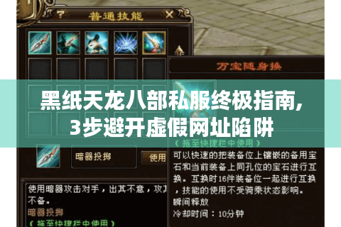 黑纸天龙八部私服终极指南,3步避开虚假网址陷阱