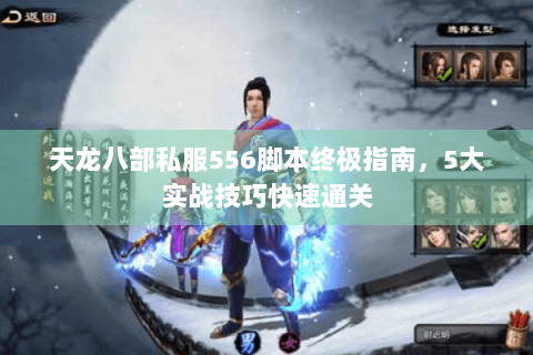 天龙八部私服556脚本终极指南，5大实战技巧快速通关