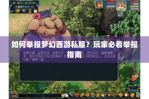 如何举报梦幻西游私服？玩家必看举报指南